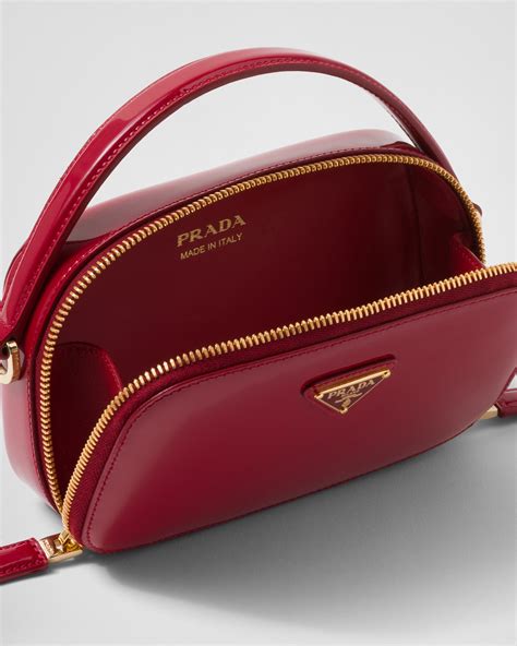 prada odette heart red|Prada Odette Patent Leather Mini.